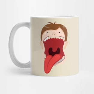 Mouth, Face And Tongue Combined Mug